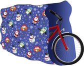 Kerst cadeau verpakking XL blauw