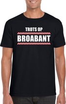 Trots op Broabant heren T-shirt zwart S