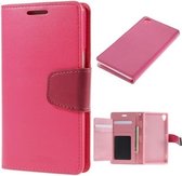 Mercury Rich Dairy wallet case hoesje Sony Xperia Z3 Plus donker roze