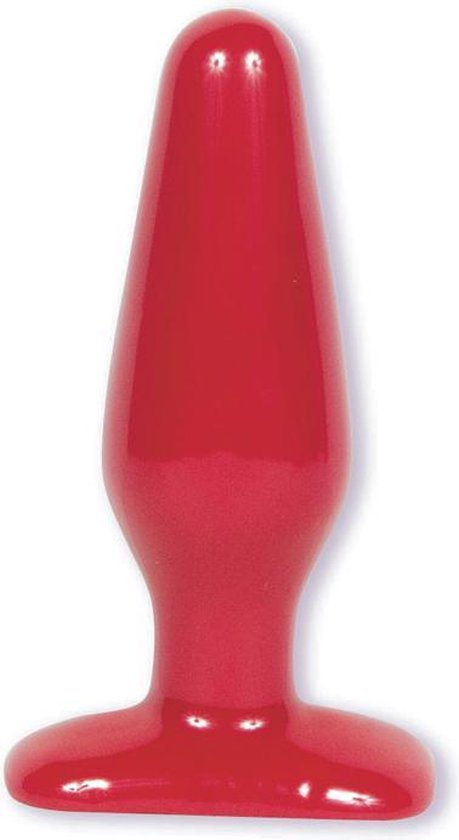 Doc Johnson Built In America Buttplug/anaaldildo Red Boy - Butt Plugedium rood - 14,22 cm
