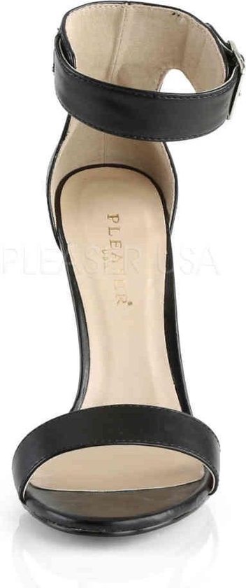 Sandale Pleaser avec bride à la cheville -42 Chaussures- AMUSE-10 US 12 Noir