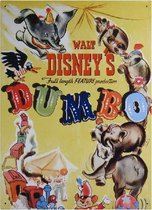 Disney Dumbo Classic Film Poster Large Tin Sign