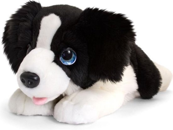 toewijzing Besluit motto Keel Toys grote pluche Border collie zwart/wit honden knuffel 47 cm - Honden...  | bol.com