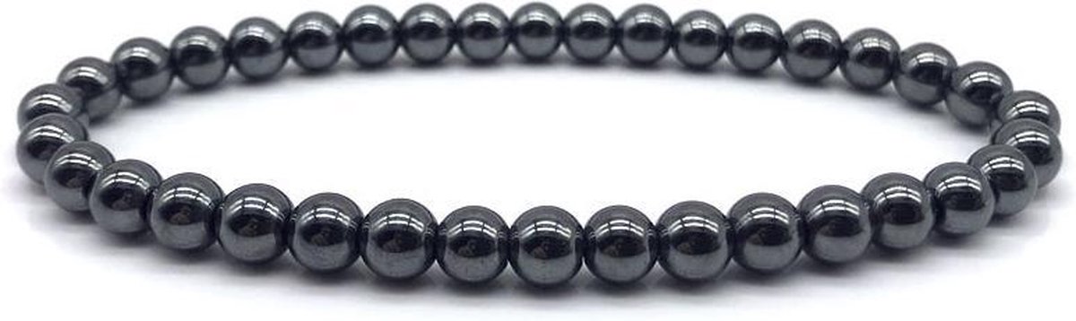 Hematiet herenarmband kralenarmband 6 mm