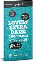 Body&Fit Smart Chocolate (0 Sucre & 72% cacao) - Noix de Coco - 12 barres (1200 grammes)