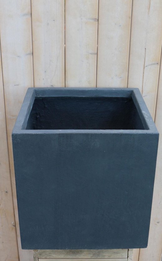 bol.com | Fiberclay pot graniet vierkant 50x50 cm