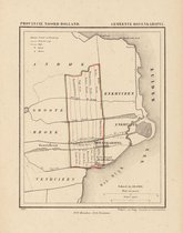 Historische kaart, plattegrond van gemeente Bovenkarspel in Noord Holland uit 1867 door Kuyper van Kaartcadeau.com