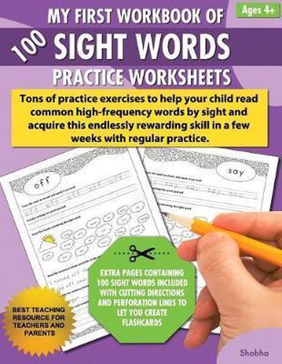 Foto: Sight words my first workbook of 100 sight words practice worksheets