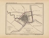 Historische kaart, plattegrond van gemeente Gouda in Zuid Holland uit 1867 door Kuyper van Kaartcadeau.com