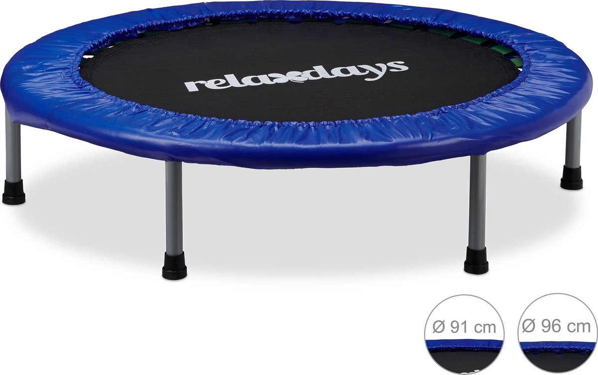 Relaxdays trampoline kinderen - opvouwbaar - indoor - kind tot 45 kg -  klein -... | bol.com