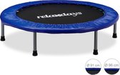 Relaxdays trampoline kinderen - opvouwbaar - indoor - kind tot 45 kg - klein - inklapbaar - 91 cm