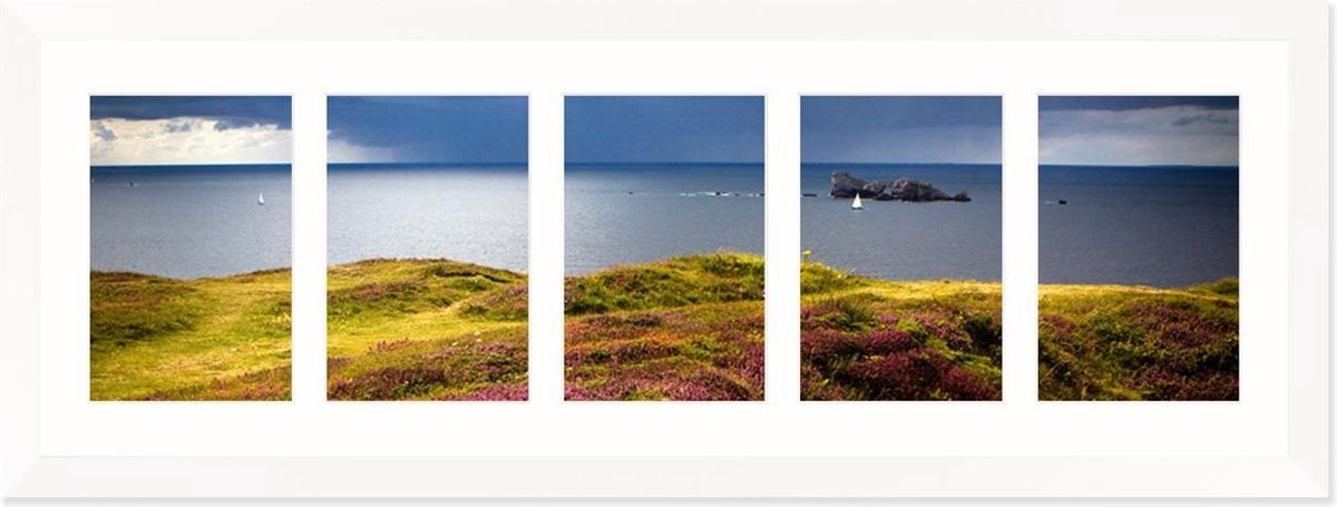 SecaDesign Anima Vijfluik Fotolijst - Fotomaat 10x15 cm - Wit