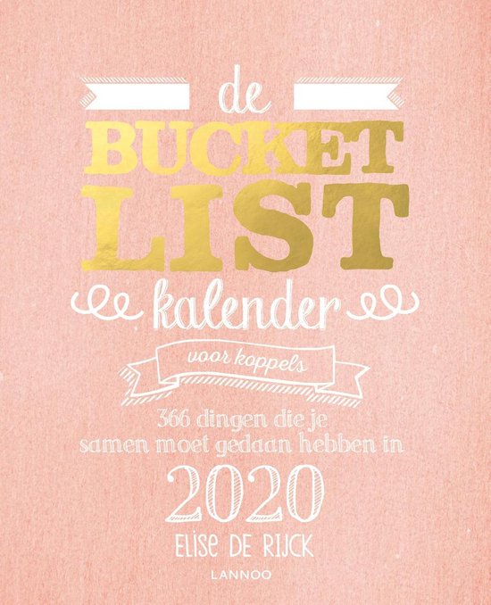 De Bucketlistkalender voor koppels 2020 - Elise de Rijck