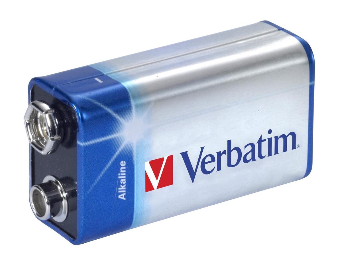 Verbatim - 9 V Alkaline Battery 1PK