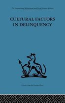 Cultural Factors in Delinquency