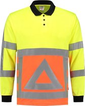 Tricorp 203002 Poloshirt Verkeersregelaar Fluor Oranje / Fluor Geel - maat L