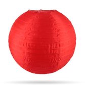 Nylon lampionnen - rood - 10 stuks - 25cm - zonder verlichting - voor buiten