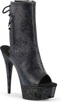 Pleaser Plateau Laarzen -36 Shoes- DELIGHT-1018MMG US 6 Zwart
