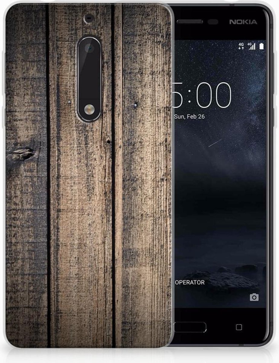 Nokia 5 Bumper Hoesje Steigerhout