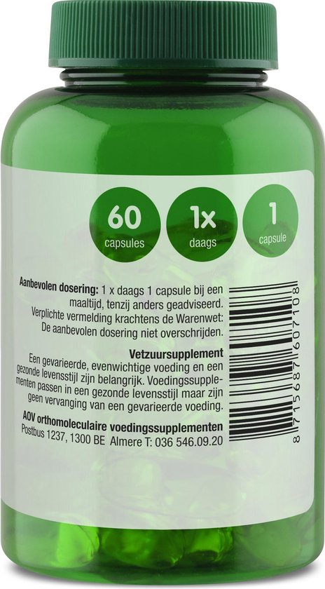 Bol Com Aov 710 Teunisbloemolie Voedingssupplement 60 Capsules