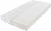 Bed met matras metaal wit 90x200 cm (incl. vloerviltjes)