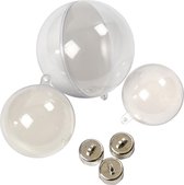 Deco ballen, d: 5+6+8 cm, 60 stuks