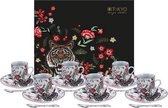Tokyo Design Studio Magical Tiger Espresso Set 18pcs - 60ml