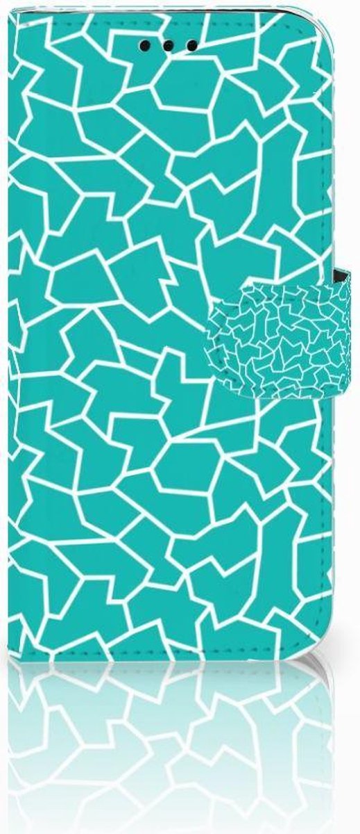 Samsung Galaxy J5 2017 Hoesje Cracks Blue