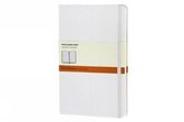 Moleskine White Large Ruled Notebook Hard