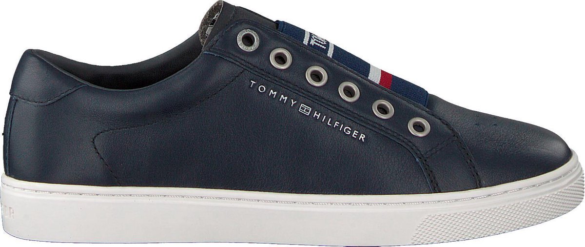 Tommy Hilfiger Dames Sneakers Elastic City - Blauw - Maat 39 | bol.com