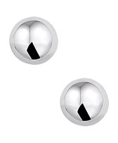 The Jewelry Collection Oorknoppen Halfbol - Zilver