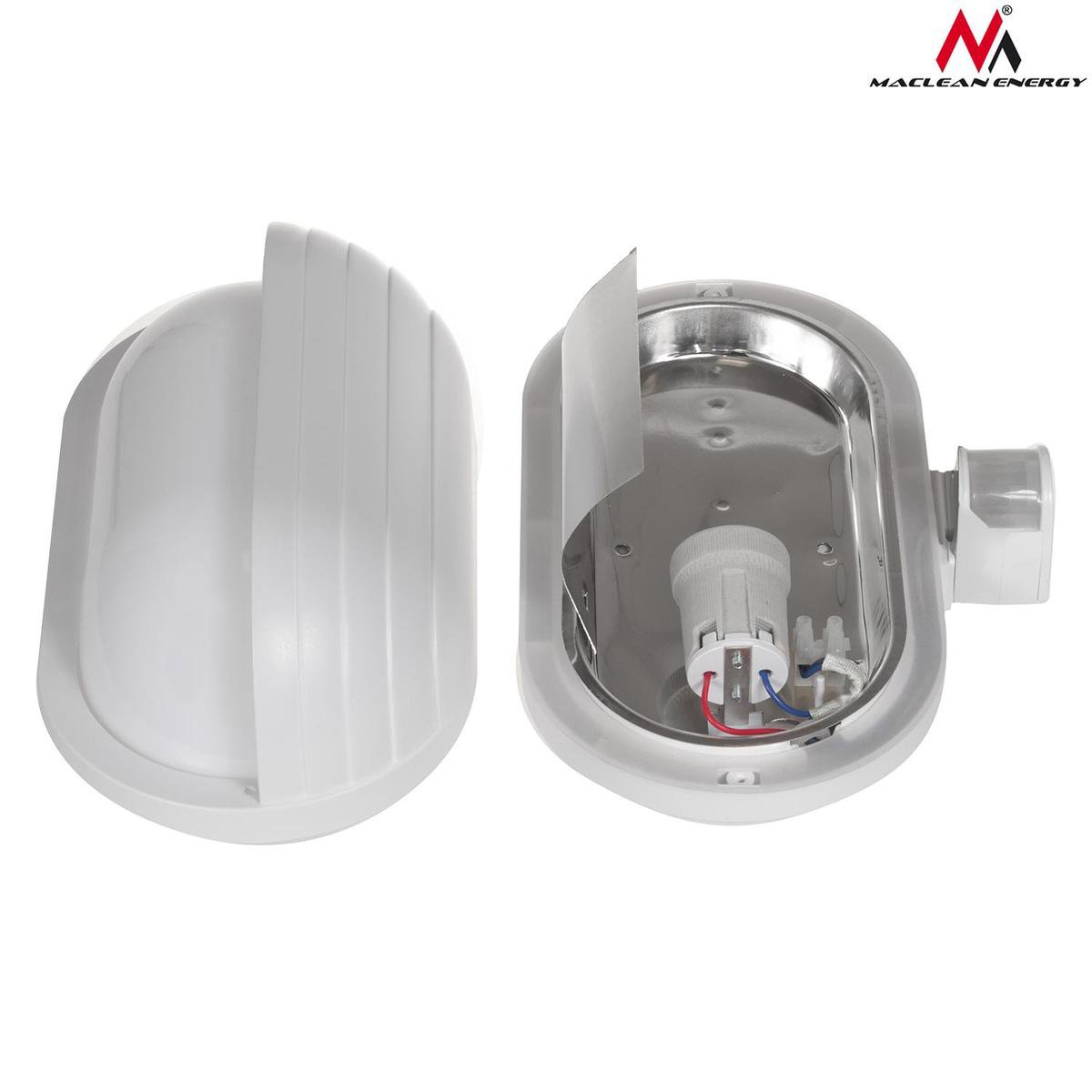 60 W E27 support pour lampe Maclean MCE33 Applique murale avec détecteur de mouvement PIR 180° 