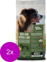 Pets Place Naturals Adult Small Breed Lam - Hondenvoer - 2 x 3 kg