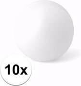 10 balles blanches anti-stress 6 cm