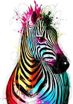 DIAMOND PAINTING zebra (40 X 30 CM)