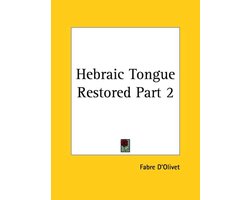 Omslag van Hebraic Tongue Restored
