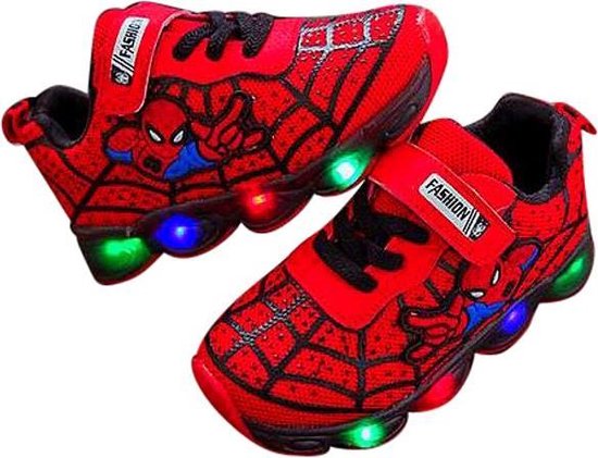 pion Shetland manager Spiderman schoenen met licht maat 28 Spiderman pak verkleed pak spider  Spinnenheld... | bol.com