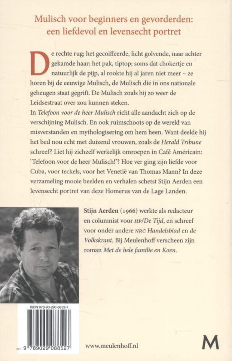 Telefoon voor de heer Mulisch - back cover