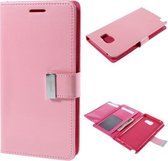 Mercury Rich Dairy wallet case hoesje Samsung Galaxy Note 5 licht roze