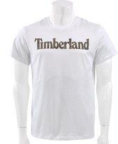 Timberland - Seasonal Linear Logo tee Slim fit - Heren shirt - XL - Wit