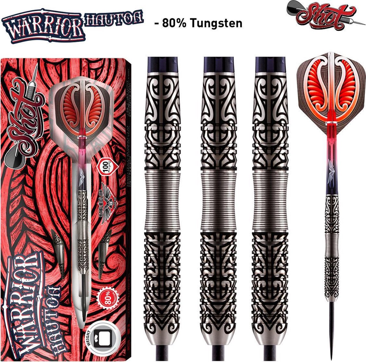 Shot Warrior Hautoa 80% - Dartpijlen 22 Gram