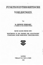 Funktionentheoretische Vorlesungen