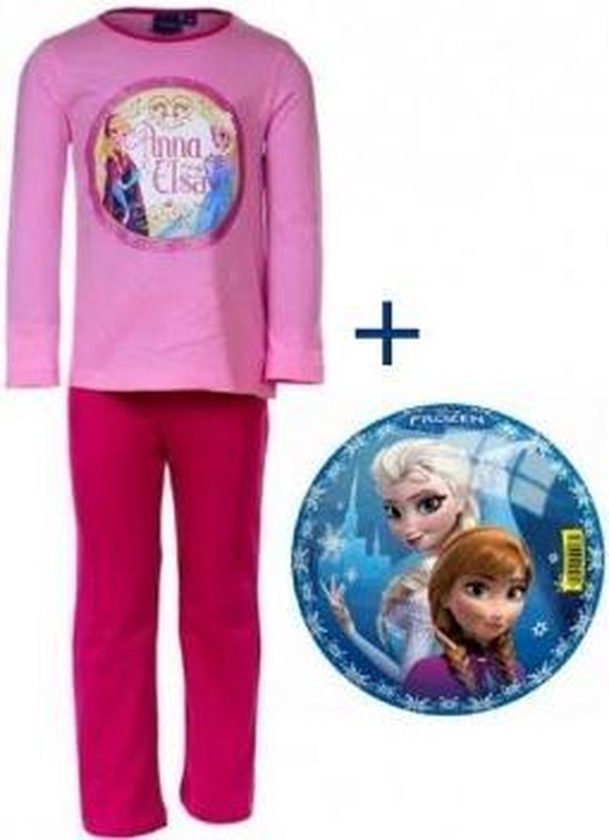 Frozen Pyjama Met Anna En Elsa Roze Maat 104 