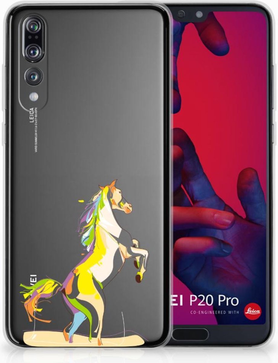 Huawei P20 Pro Telefoonhoesje met Naam Horse Color