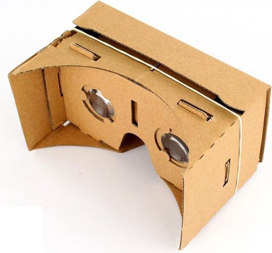 (Google) Cardboard voor smartphones tot 5,5 inch - Virtual reality (VR) bril - inclusief hoofdband en Nederlandse handleiding - Empaza huismerk