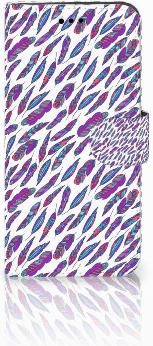 Huawei P10 Lite Telefoon Hoesje Feathers Color