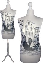 Venice paspop met witte sparkling driepoot 40/42