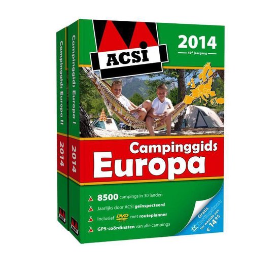 Cover van het boek 'ACSI Campinggids Europa 2014 + DVD'