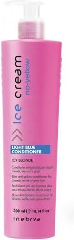 Inebrya - Ice Cream No-Yellow Light Blue Conditioner Blonde Hair  Conditioner 300Ml | bol