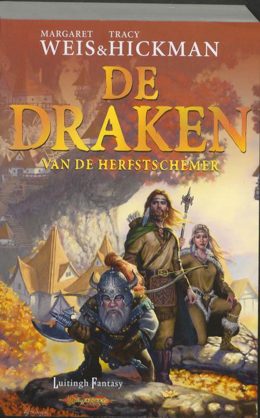 Cover van het boek 'Draken van de Herfstschemer' van Margaret Weis en  Hickman